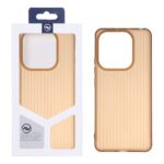 قاب Line Case ژله ای Xiaomi Redmi Note 14 4G - قهوه ای (پک دار)