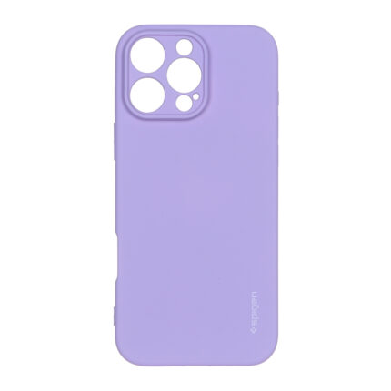 قاب سیلیکونی Spigen محافظ لنزدار Apple iPhone 16 Pro Max - بنفش روشن