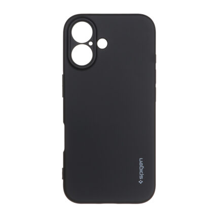 قاب سیلیکونی Spigen محافظ لنزدار Apple iPhone 16 - مشکی