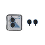 محافظ لنز رینگی اورجینال Lens Fixture شابلون دار Apple iPhone 16 / iPhone 16 plus - آبی (پک دار)