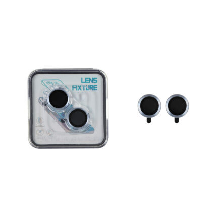 محافظ لنز رینگی اورجینال Lens Fixture شابلون دار Apple iPhone 15 / iPhone 14 / iPhone 15 plus / iPhone 14 plus - آبی (پک دار)