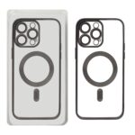 قاب اورجینال الکترواستاتیک Magsafe لنز گلس دار Apple iPhone 14 Pro Max - مشکی (پک دار)