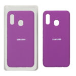 قاب سیلیکونی پاک کنی اورجینال Samsung Galaxy A30 / A20 - ارغوانی (پک اصلی)