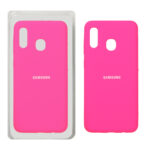 قاب سیلیکونی پاک کنی اورجینال Samsung Galaxy A30 / A20 - صورتی فانتزی (پک اصلی)
