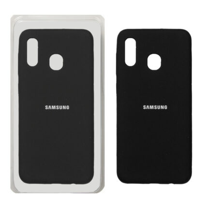 قاب سیلیکونی پاک کنی اورجینال Samsung Galaxy A30 / A20 - مشکی (پک اصلی)