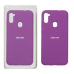قاب سیلیکونی پاک کنی اورجینال Samsung Galaxy A11 / M11 - ارغوانی (پک اصلی)
