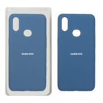 قاب سیلیکونی پاک کنی اورجینال Samsung Galaxy A10s - آبی تیره (پک اصلی)