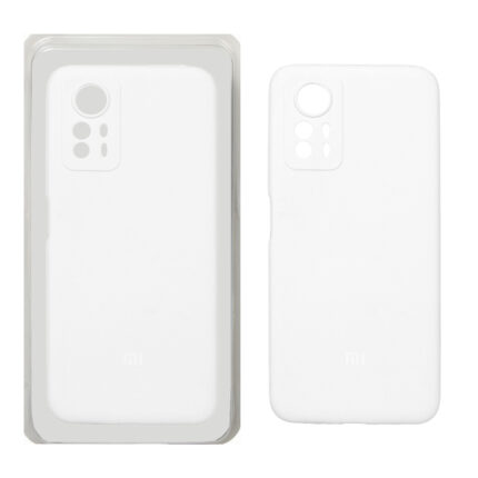 قاب سیلیکونی پاک کنی محافظ لنزدار اورجینال Xiaomi Redmi Note 12S - سفید (پک اصلی)