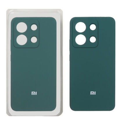 قاب سیلیکونی پاک کنی محافظ لنزدار اورجینال Xiaomi Redmi Note 13 4G - سبز (پک اصلی)