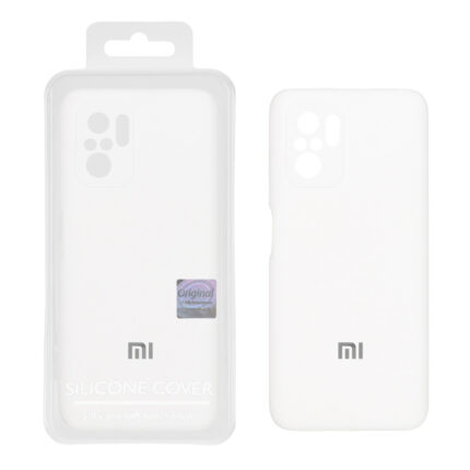 قاب سیلیکونی پاک کنی اورجینال Master Quality مدل Xiaomi Redmi Note 10 4G / Redmi Note 10S / Poco M5S - سفید (پک دار)