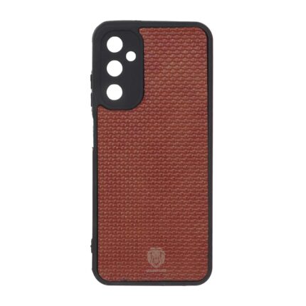 قاب طرح چرم حصیری Golden lion مدل Samsung Galaxy A05s / M14 4G / F14 4G - قهوه ای