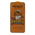 محافظ صفحه نمایش شیشه ای Full Cover Ewesell Anti Static Privacy مدل Apple iPhone 11 / iPhone XR