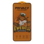 محافظ صفحه نمایش شیشه ای Full Cover Ewesell Anti Static Privacy مدل Apple iPhone 11 Pro / iPhone XS / iPhone X