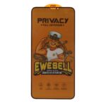 محافظ صفحه نمایش شیشه ای Full Cover Ewesell Anti Static Privacy مدل Apple iPhone 11 Pro Max / iPhone X Max / iPhone Xs Max