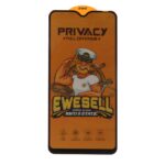 محافظ صفحه نمایش شیشه ای Full Cover Ewesell Anti Static Privacy مدل Samsung Galaxy A10 / A10s / M10 / M20 / M01s