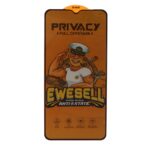 محافظ صفحه نمایش شیشه ای Full Cover Ewesell Anti Static Privacy مدل Samsung Galaxy A12 / A02 / A02S / A03 / A03S / A03 Core / A04 / A04S / A04E / A13 / A23 / A32 5G / M02 / M04 / M12 / M13 / M23 / M33 /F13 / A1 Plus / A2 Plus / M4 / M5 / C30 / C30S