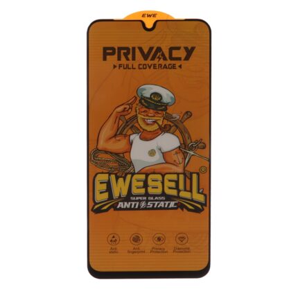 محافظ صفحه نمایش شیشه ای Full Cover Ewesell Anti Static Privacy مدل Samsung Galaxy A17 / A16 / A26