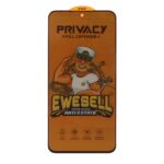 محافظ صفحه نمایش شیشه ای Full Cover Ewesell Anti Static Privacy مدل Samsung Galaxy S25 FE / S24 FE / A57 / A37 / A56 / A36