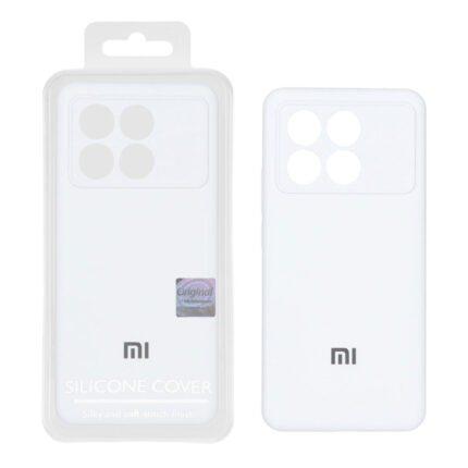 قاب سیلیکونی پاک کنی اورجینال Master Quality مدل Xiaomi Poco X6 Pro 5G / Redmi K70E - سفید (پک دار)