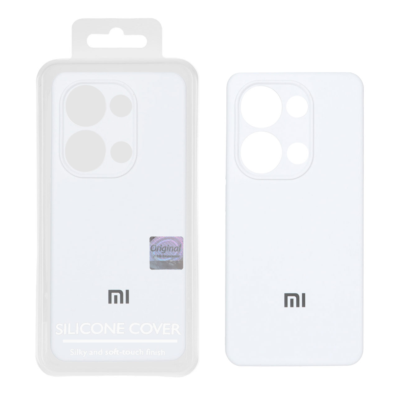 1460656 قاب سیلیکونی پاک کنی اورجینال Master Quality مدل Xiaomi Redmi Note 14S / Note 13 Pro 4G / Poco M6 Pro 4G - سفید (پک دار) - تصویر 1