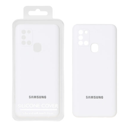 قاب سیلیکونی پاک کنی اورجینال Master Quality مدل Samsung Galaxy A21s - سفید (پک دار)