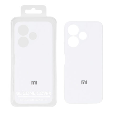 قاب سیلیکونی پاک کنی اورجینال Master Quality مدل Xiaomi Redmi 13X / Redmi 13 4G / Poco M6 4G - سفید (پک دار)