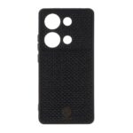 قاب طرح چرم حصیری Golden lion مدل Xiaomi Redmi Note 14S / Note 13 Pro 4G / Poco M6 Pro 4G - مشکی