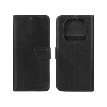 کیف چرمی موبایل مگنتی Xiaomi Redmi Note 14 Pro 4G - مشکی