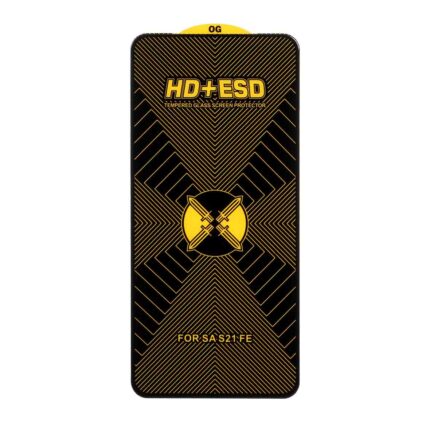محافظ صفحه نمایش شیشه ای مشکی Full Cover OG HD Plus ESD مدل Samsung Galaxy S21 FE / Xiaomi Mi 9T / Mi 9T Pro / Redmi K20 / Redmi K20 Pro