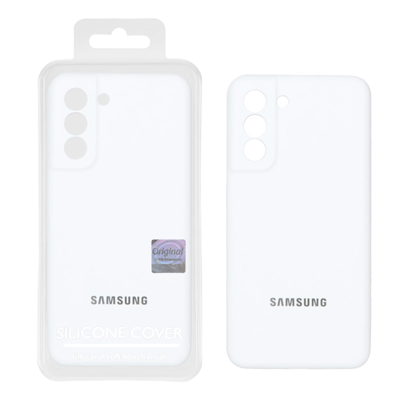 1480280 قاب سیلیکونی پاک کنی اورجینال Master Quality مدل Samsung Galaxy S21 FE - سفید (پک دار) - تصویر 1