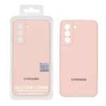 قاب سیلیکونی پاک کنی اورجینال Master Quality مدل Samsung Galaxy S21 FE - کرم نارنجی (پک دار)