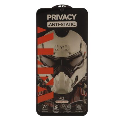 محافظ صفحه نمایش شیشه ای Full Cover ALFA Anti Static Privacy مدل Samsung Galaxy A20s