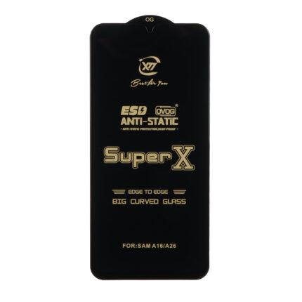 محافظ صفحه نمایش آنتی استاتیک Full Cover Super X مدل Samsung Galaxy A17 / A16 / A26