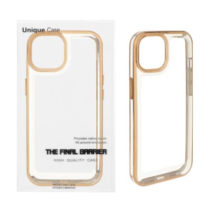 قاب اورجینال کروم Apple iPhone 15 / iPhone 14 / iPhone 13 - طلایی (پک دار)