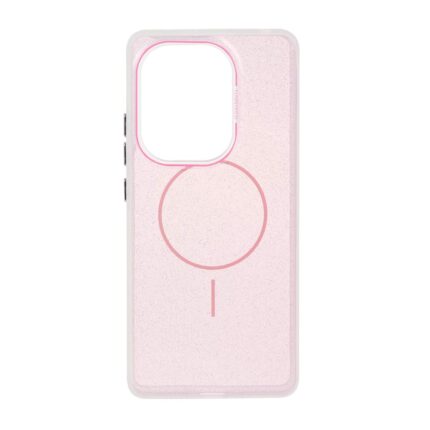 قاب اکلیلی Funnyrich طرح مگ سیف دور مات Xiaomi Redmi Note 14S / Note 13 Pro 4G / Poco M6 Pro 4G - صورتی