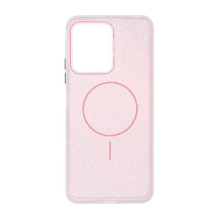 قاب اکلیلی Funnyrich طرح مگ سیف دور مات Xiaomi Redmi Note 12 4G - صورتی