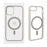 قاب شفاف دور رنگی Apple iPhone 7 / iPhone 8 / iPhone SE (2020) با قابلیت شارژ MagSafe - طوسی (پک دار) - MPS