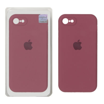 قاب سیلیکونی پاک کنی اورجینال Master Quality مدل Apple iPhone 7 / iPhone 8 / iPhone SE (2020) - زرشکی (پک دار)