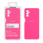 قاب سیلیکونی پاک کنی اورجینال درجه یک Samsung Galaxy M52 - صورتی فانتزی (پک اصلی)