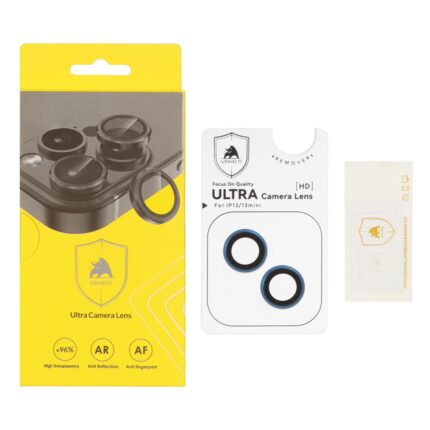 محافظ لنز رینگی اورجینال Ultra Camera Lens Ushield شابلون دار Apple iPhone 13 / 13 Mini - آبی (پک دار)