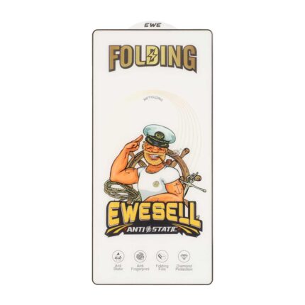 محافظ صفحه نمایش شیشه ای Full Cover Ewesell Anti Static Folding مدل Samsung Galaxy S25 Ultra