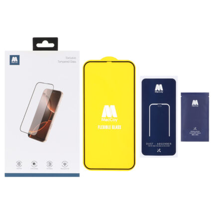 محافظ صفحه نمایش اورجینال Maccoy سه لایه Nano Felexible با برچسب محافظ پشت گوشی Apple iPhone 12 Pro Max (پک دار)