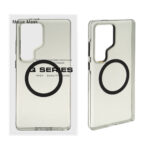 قاب اورجینال Magic Mask پشت سخت دودی MagSafe مدل Samsung Galaxy S25 Ultra (پک دار)