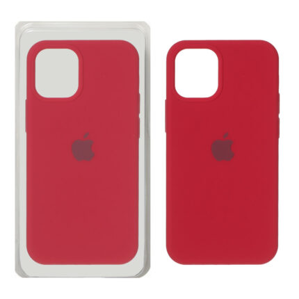 قاب سیلیکونی پاک کنی اورجینال Apple iPhone 12 Mini - آلبالویی (پک اصلی)