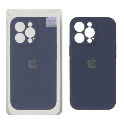 قاب سیلیکونی پاک کنی اورجینال Master Quality مدل Apple iPhone 13 Pro - سرمه ای (پک دار)