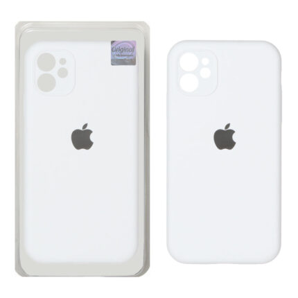 قاب سیلیکونی پاک کنی اورجینال Master Quality مدل Apple iPhone 11 - سفید (پک دار)
