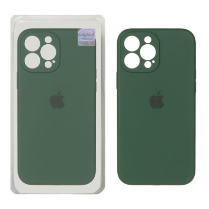 قاب سیلیکونی پاک کنی اورجینال Master Quality مدل Apple iPhone 13 Pro Max - سبز تیره (پک دار)