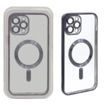 قاب اورجینال الکترواستاتیک Magsafe لنز گلس دار Apple iPhone 12 Pro Max - مشکی (پک دار)