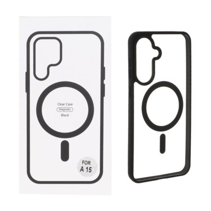 قاب شفاف Samsung Galaxy A56 / A36 با قابلیت شارژ MagSafe - مشکی (پک دار)