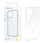 قاب اورجینال Magnetic دور ژله ای MagSafe مدل Samsung Galaxy S25 Ultra - سفید (پک دار)